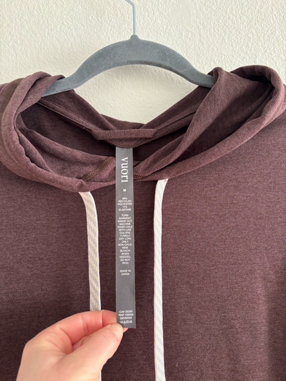 Vuori Brown Hoodie Medium - Picture 3 of 6